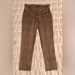 Wild Fable Plaid Yellow and Black Knit Pants Size Medium